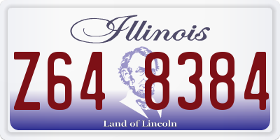 IL license plate Z648384