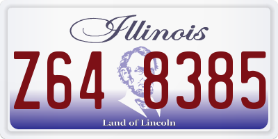 IL license plate Z648385