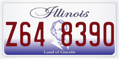 IL license plate Z648390