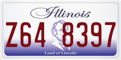 IL license plate Z648397