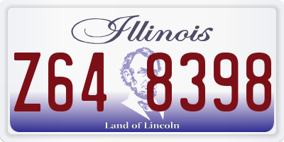 IL license plate Z648398