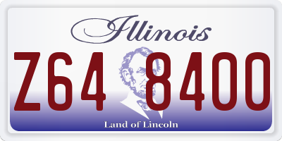 IL license plate Z648400