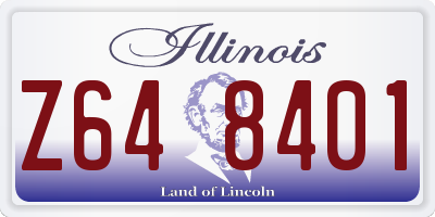 IL license plate Z648401