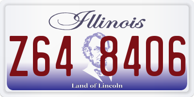 IL license plate Z648406