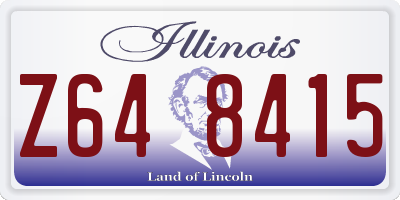 IL license plate Z648415
