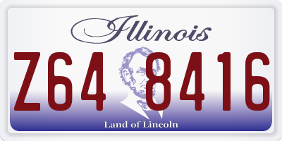 IL license plate Z648416