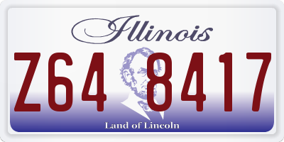 IL license plate Z648417