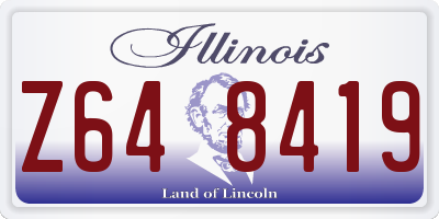 IL license plate Z648419