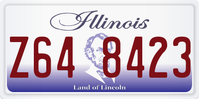 IL license plate Z648423
