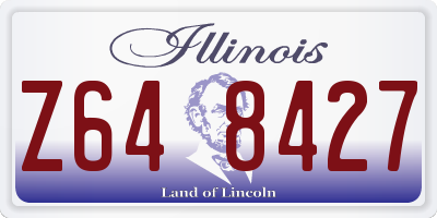 IL license plate Z648427