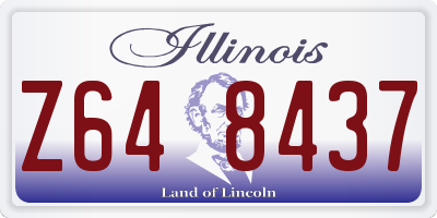 IL license plate Z648437