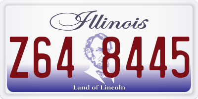 IL license plate Z648445