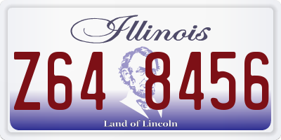 IL license plate Z648456