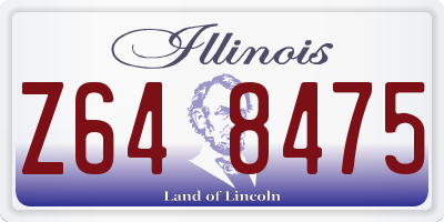 IL license plate Z648475