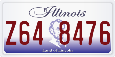 IL license plate Z648476