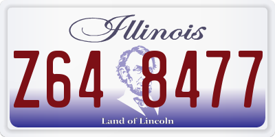 IL license plate Z648477