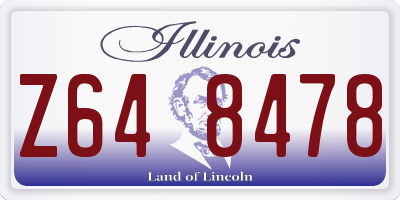 IL license plate Z648478
