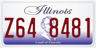 IL license plate Z648481