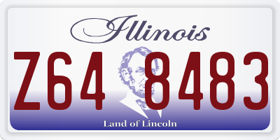IL license plate Z648483