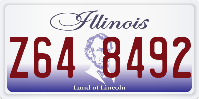 IL license plate Z648492