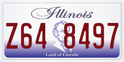 IL license plate Z648497