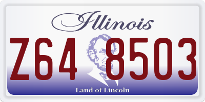 IL license plate Z648503