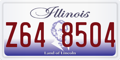 IL license plate Z648504