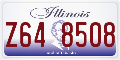 IL license plate Z648508
