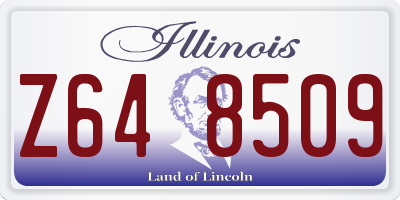 IL license plate Z648509