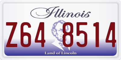 IL license plate Z648514