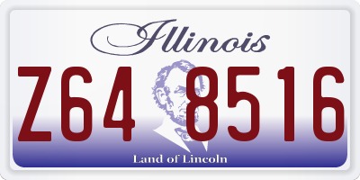 IL license plate Z648516