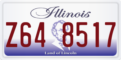 IL license plate Z648517