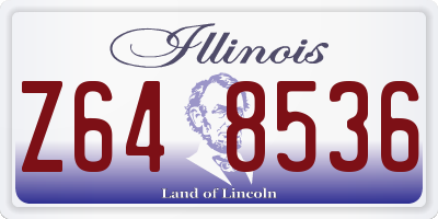 IL license plate Z648536