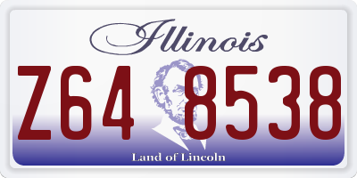 IL license plate Z648538