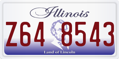 IL license plate Z648543