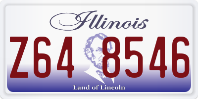IL license plate Z648546
