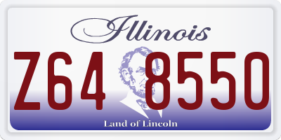 IL license plate Z648550