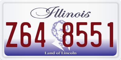 IL license plate Z648551