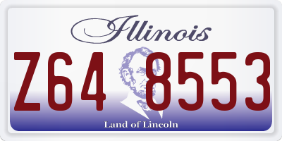 IL license plate Z648553