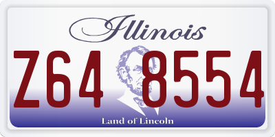 IL license plate Z648554