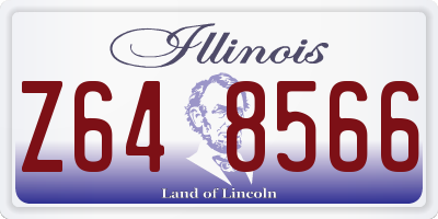 IL license plate Z648566