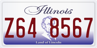 IL license plate Z648567