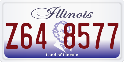 IL license plate Z648577