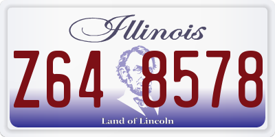IL license plate Z648578