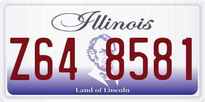 IL license plate Z648581