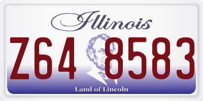 IL license plate Z648583
