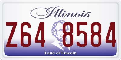 IL license plate Z648584