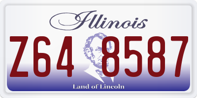 IL license plate Z648587