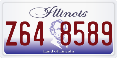 IL license plate Z648589