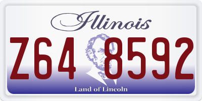 IL license plate Z648592